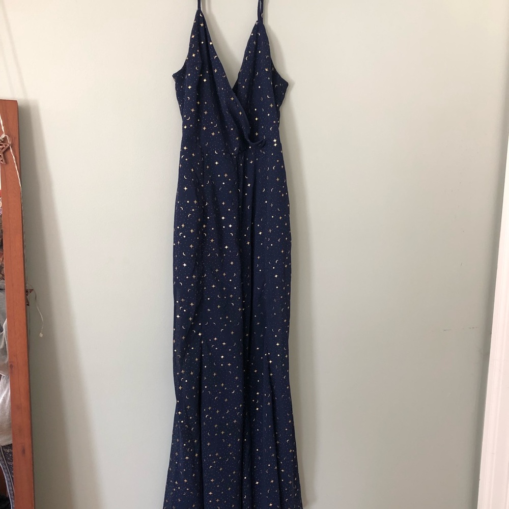 Dreamy Celestial Stars and Moons Dressy Jumpsuit
